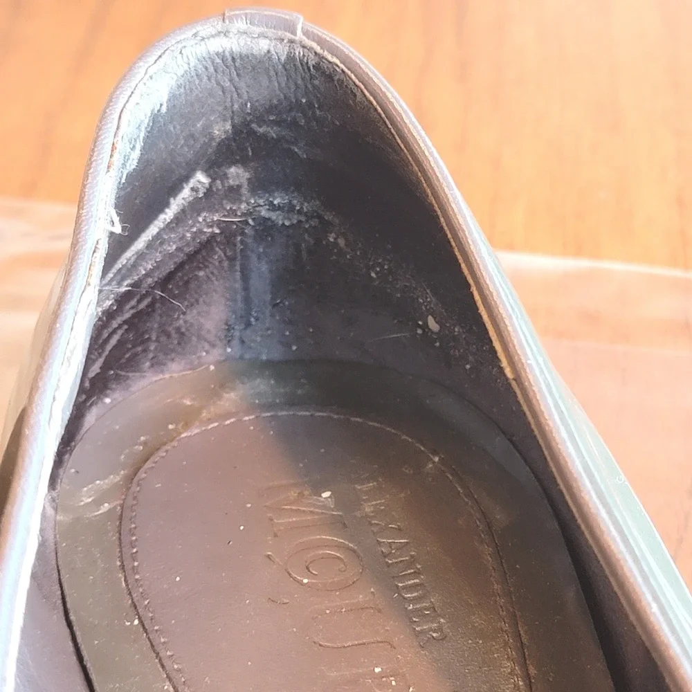 Alexander McQueen Sequin Skull Patent Flats -Grey (EU 39/40) AS-IS /PROJECT SHOE